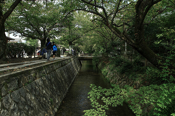 哲学の道沿いの土地