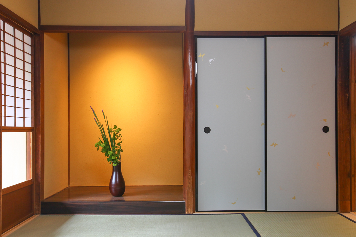 京都の哲学の道近くのリノベーション京町家物件の床の間