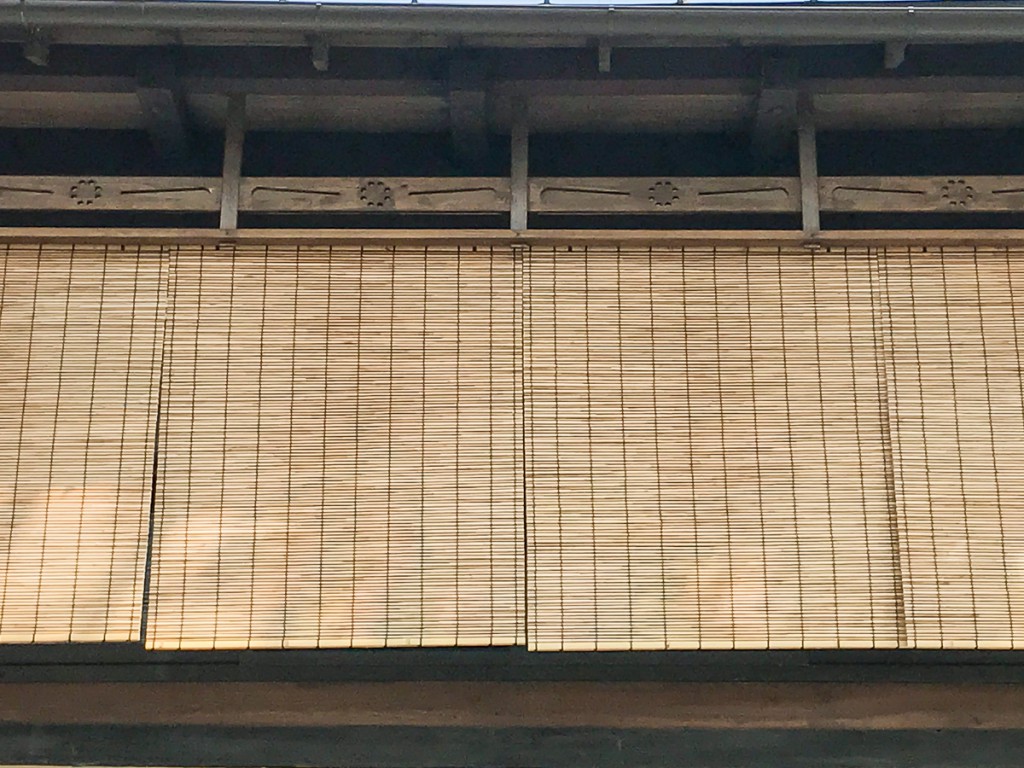 京町家のすだれ