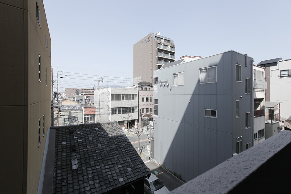 京都上京ハウス405号室のバルコニーからの眺望