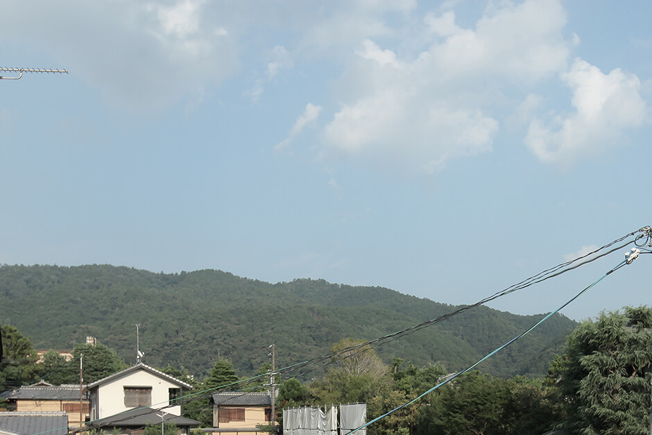 京都のリノベーション町家物件の眺望