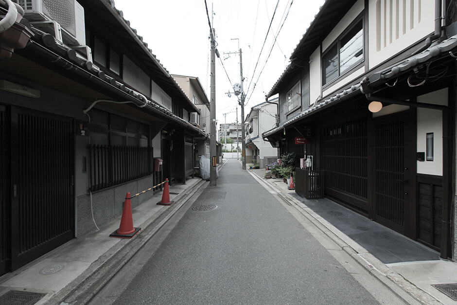 御所西のリノベーション京町家の外観