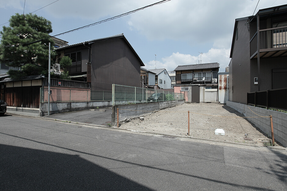 京都市左京区の下鴨の建築条件無し売土地物件