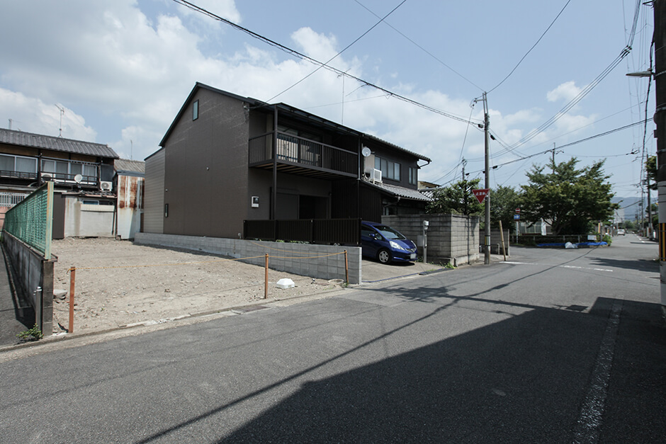 京都の下鴨の建築条件無し売土地物件