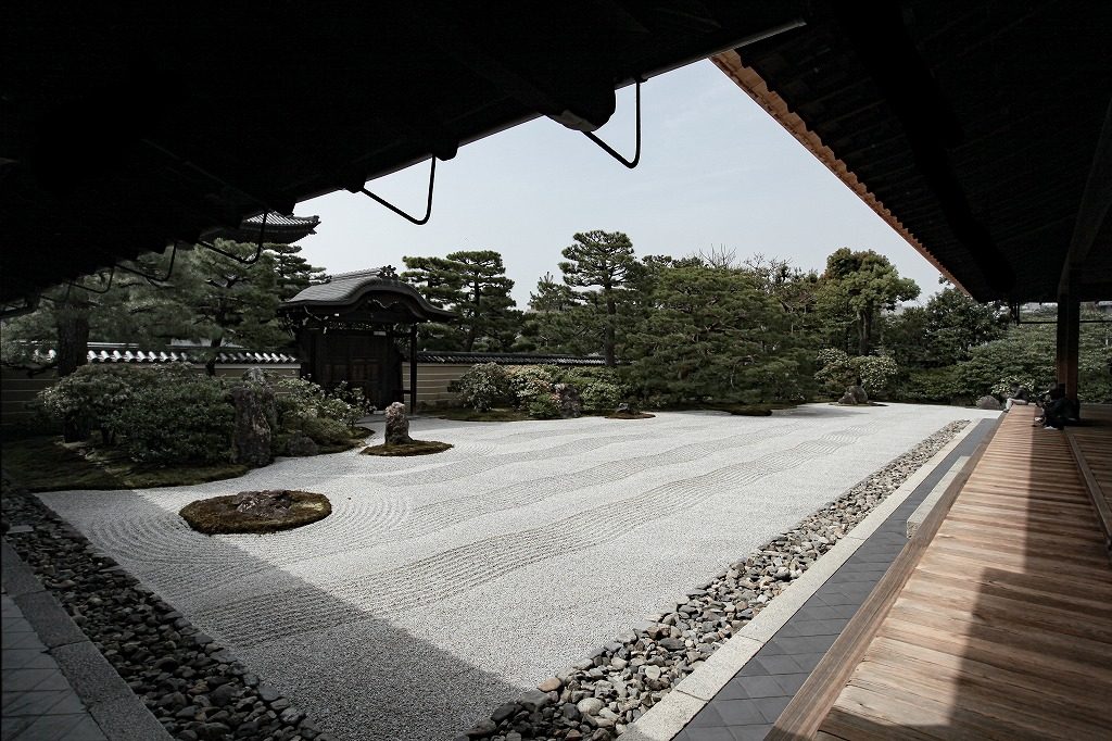 京都の建仁寺の枯山水　大雄苑