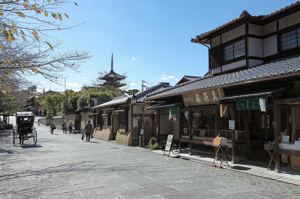 リノベーション京町家物件の近くのねねの道