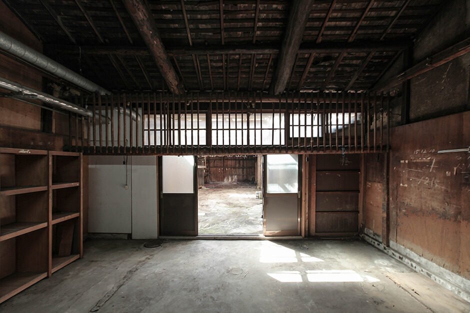 京都の阪急大宮駅近くの京町家物件の広い土間