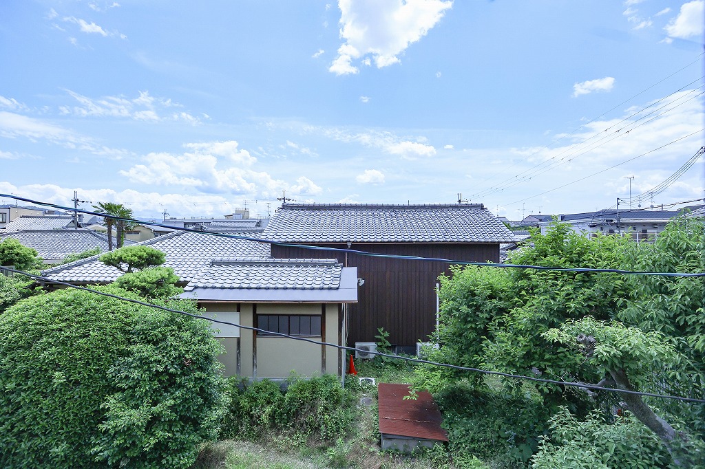 京都御所や鴨川デルタ近くのリノベーション中古物件の2階からの眺望