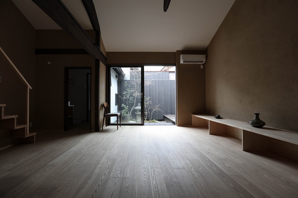 北区紫竹のリノベーション済京町家のリビング